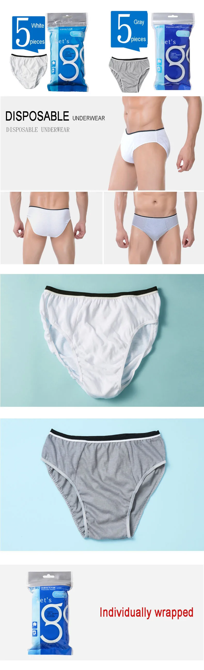 Travel Disposable Male Panties Breathable Cotton Men Underwear Bikini Gay Penis Pouch Underpant Jockstrap Slip Hombre Lingerie (3)
