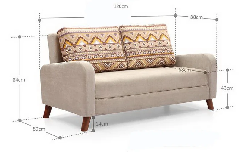 260312/1. 2 м/складной диван-кровать/легко моется/Различные стили/домашний многофункциональный диван/высокая эластичность/поролоновая губка/