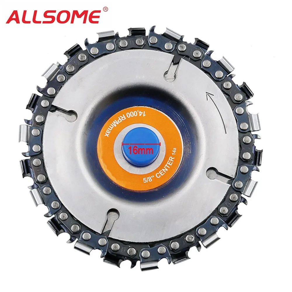 4 Inch Grinder Chain Disc 22 Tooth Wood Carving Disc For 100//115 Angle Grinder,4 inch