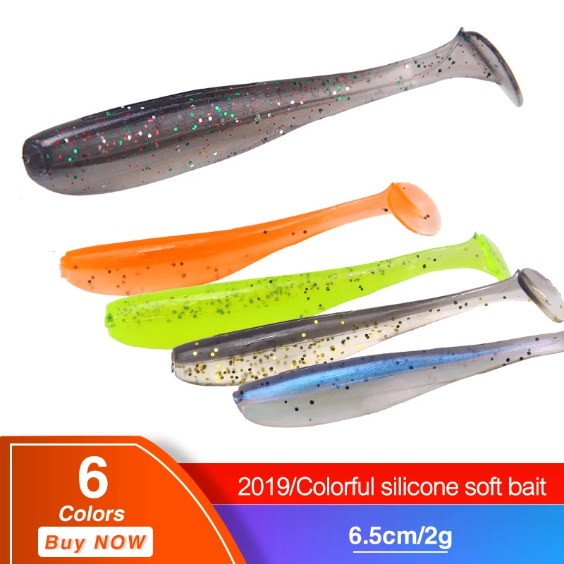 HAODIAOZHE 10 шт. 65 мм 2 г воблеры для рыбалки силиконовые приманки Swimbait шэд гольян ловля