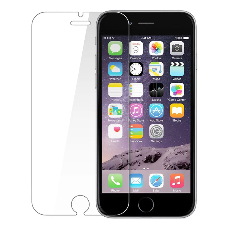 Tempered Glass 9 H для IPhone X 5 5S SE 6 S плюс 7 Plus Экран протектор фильм Жесткий Ультра- тонкий