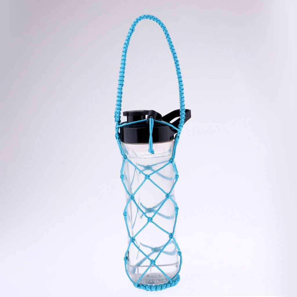 2pcs Water Bottle Carrier Mesh Bag Holder Carrying Nets Fits 260ml Wide Mouth Bottles Vacuum Cups