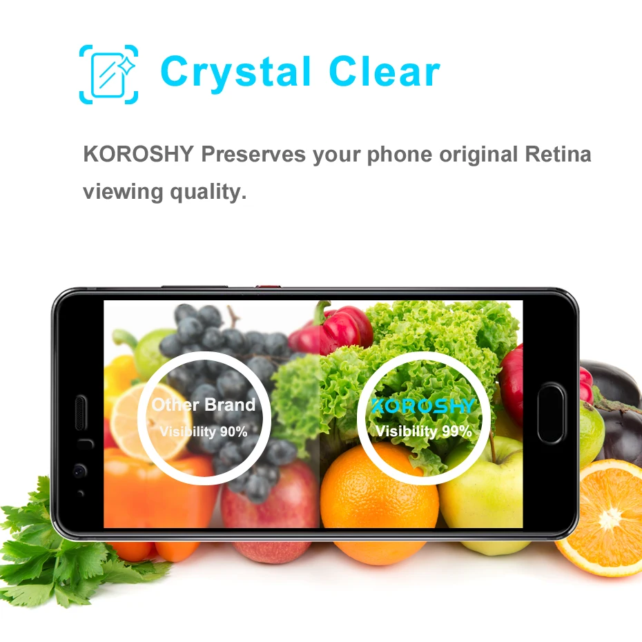 KOROSHY 9H Full Cover Tempered Glass for Huawei P10 Lite Plus P10Lite P10Plus Screen Protector HD Clarity Protective Glass Film (3)