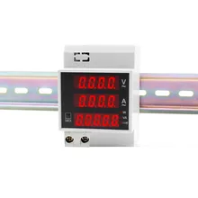 AC 110 В 220 В 100А Цифровой ватт измеритель мощности амперметр вольтметр светодиодный AC Напряжение Ток активный коэффициент мощности многофункциональный измеритель