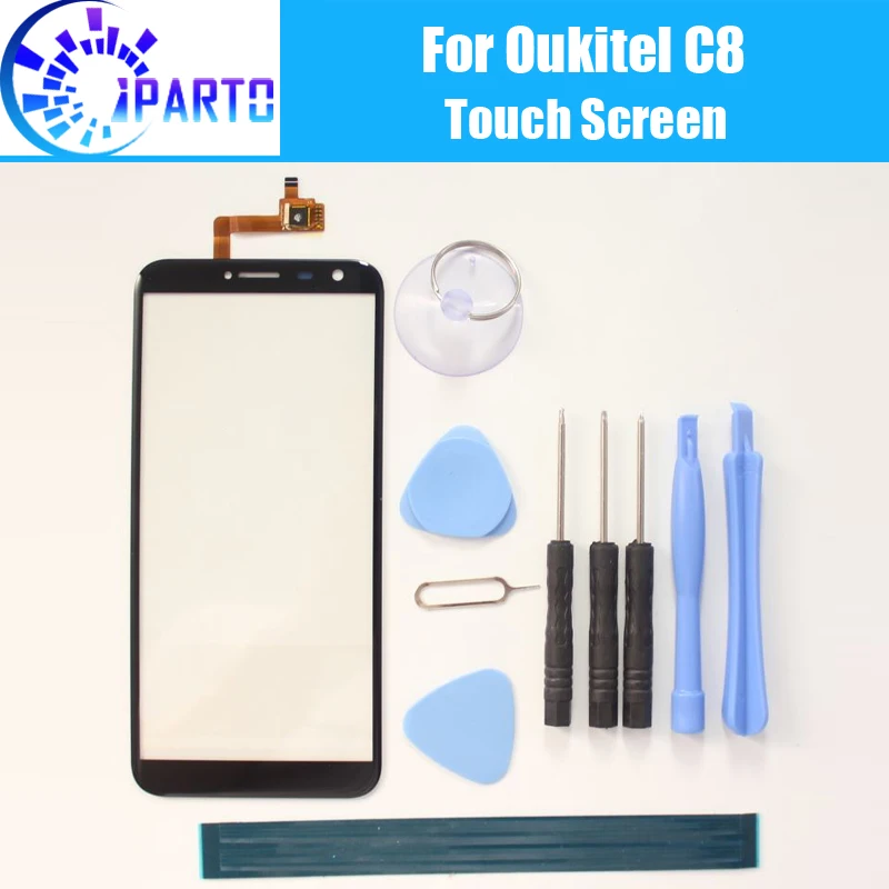 Oukitel C8 сенсорный экран Стекло гарантия дигитайзер стеклянная панель сенсорная Замена для Oukitel C8