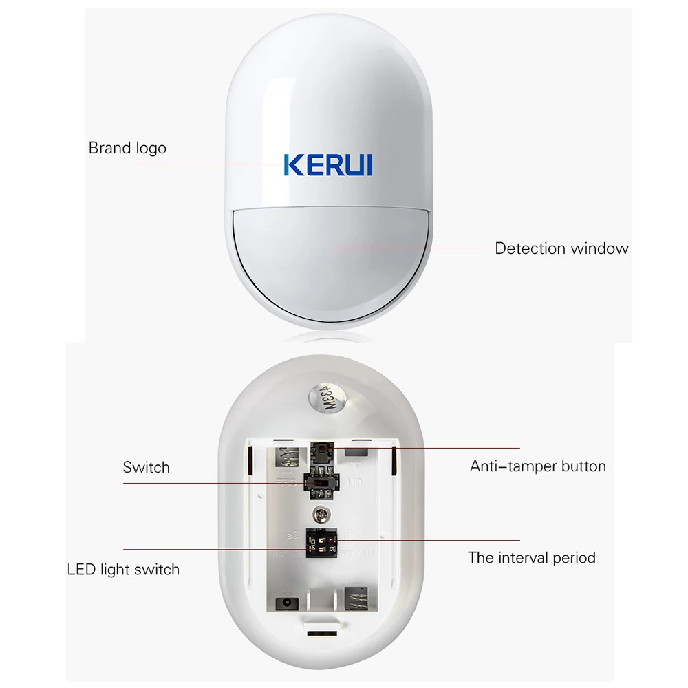 KERUI 5 шт./лот беспроводной PIR детектор движения анти тампер инфракрасный умный