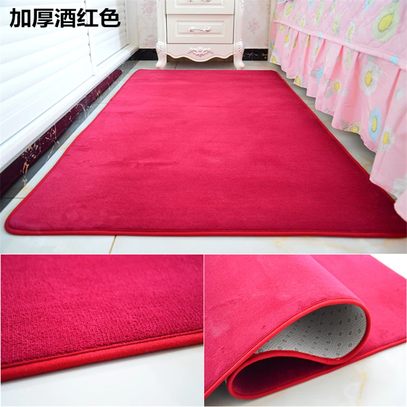 Adasmile Fashion Memory Foam Solid Mat Area rug Bedroom Rugs Mats