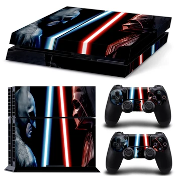 

Free drop shipping Multicolor skin sticker for PS4 console and two controller cover skin sticker #TN-PS4-2666