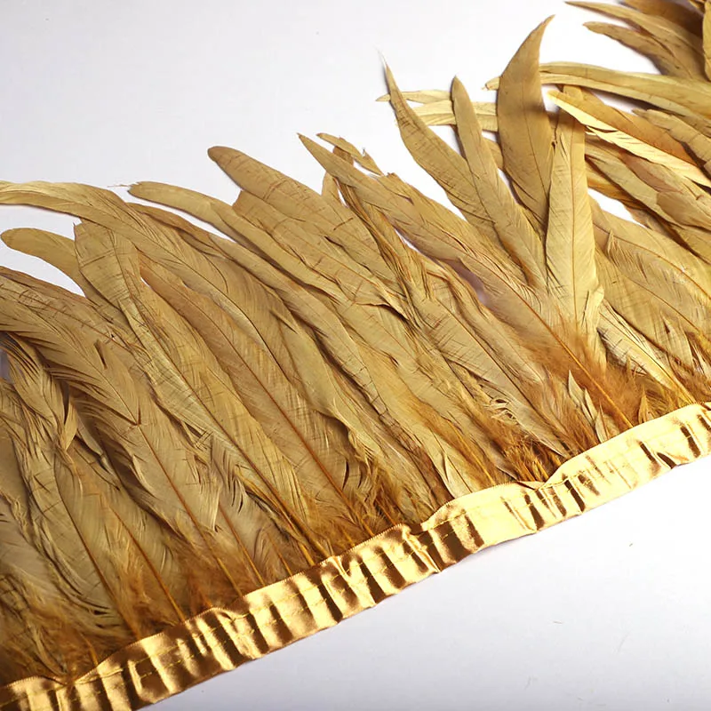 Beatiful 4Yards Cock tail feathers Trim Fringe 30-35cm/12-14inch Width Apparel Decorative Craft Feather Ribbon DIY | Дом и сад