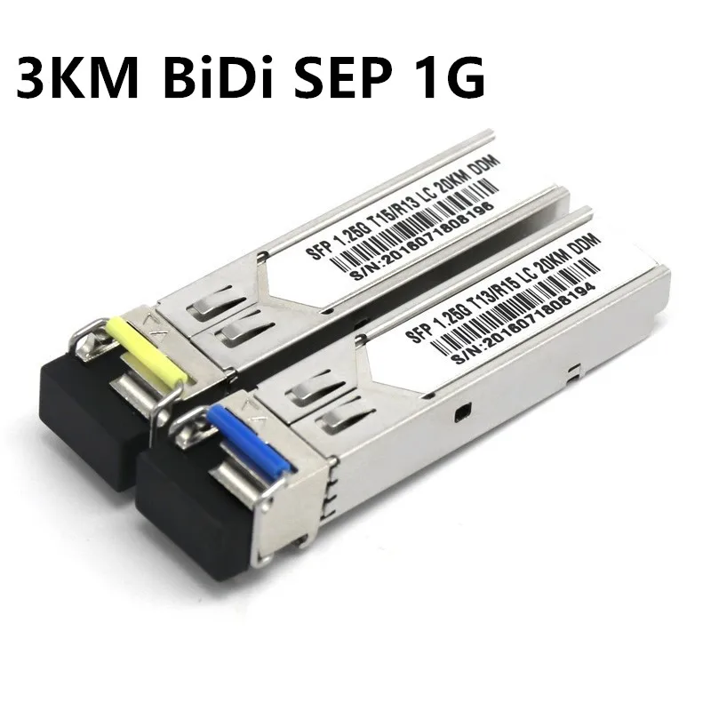 

3km BiDi SFP 1G (Bi-Directional, WDM, 1.25Gbps, SC) DOM / DDM / DDMi (GLC-BX-D, GLC-BX-U, D/U, A/B, 1310/1550) BiDi Transceiver