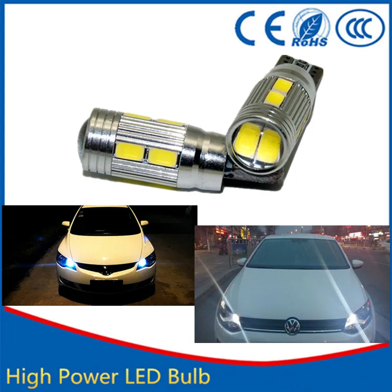 2X No error Car Styling LED T10 194 W5W Canbus 10 SMD 5630 LED Parking Light For Volkswagen VW Polo Passat B6 B5 Golf 4 6 Touran источник света для авто eco fri led 2 x canbus t10 w5w samsung 5630 smd vw golf 5 6 jetta 3c passat cc b7 tiguan bmw benz audi