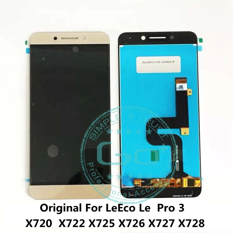 

Original Screen For LeEco Le Pro 3 X720 X722 X725 X726 X727 LCD Display Touch Screen Digitizer Assembly Replacement Repair Parts
