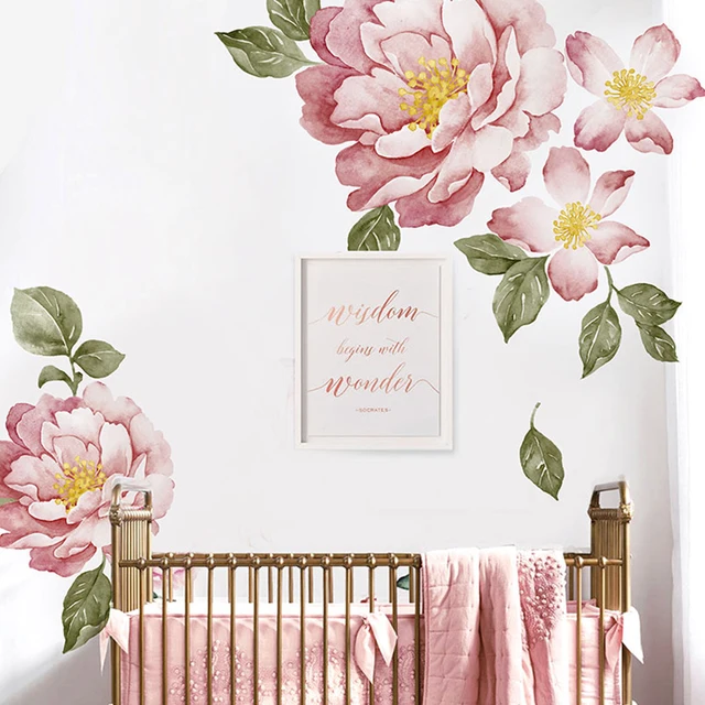 Doll House Furniture Special Price Floral Wall Sticker Painting