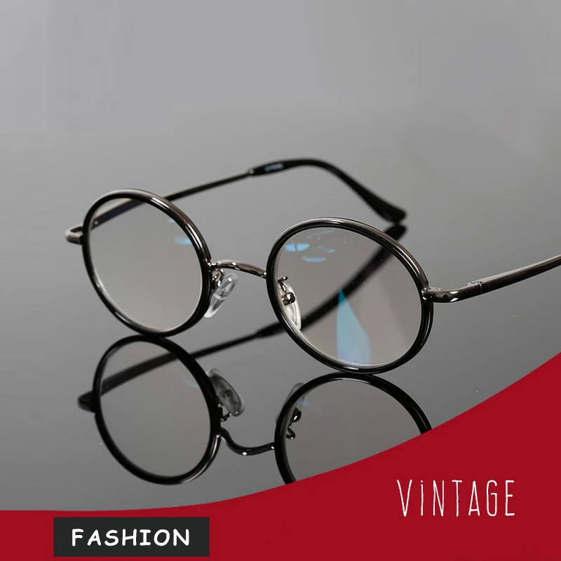 

New 2019 Reading Glasses Men Women Round Frames Presbyopic Glasses Diopter 2.5 1.5 Vintage Eyeglasses Oculos Men For Reading