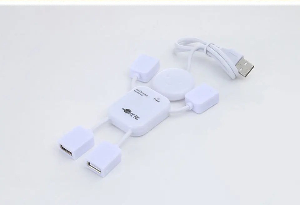 USB 2.0 High Speed  4 Port  Hub Splitter 480Mbps  Adapter For PC Laptop Computer (10)