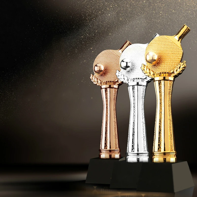 

Free Customization Table Tennis Trophy Sports Competition Award Suvenir High Archives Hand Grinding Sports Cups And Trophies