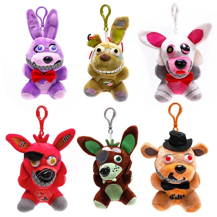 

15cm Five Nights At Freddy Plush Toys FNAF Golden Fazbear Nightmare Fredbear Mangle Pendant Stuffed Dolls Kids Gift