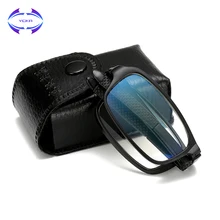 VCKA, унисекс, складные очки для чтения, складные, пластиковые, для женщин и мужчин+ 1+ 1,5+ 2+ 2,5+ 3+ 3,5+ 4,0, очки для дальнозоркости, полная оправа+ коробка