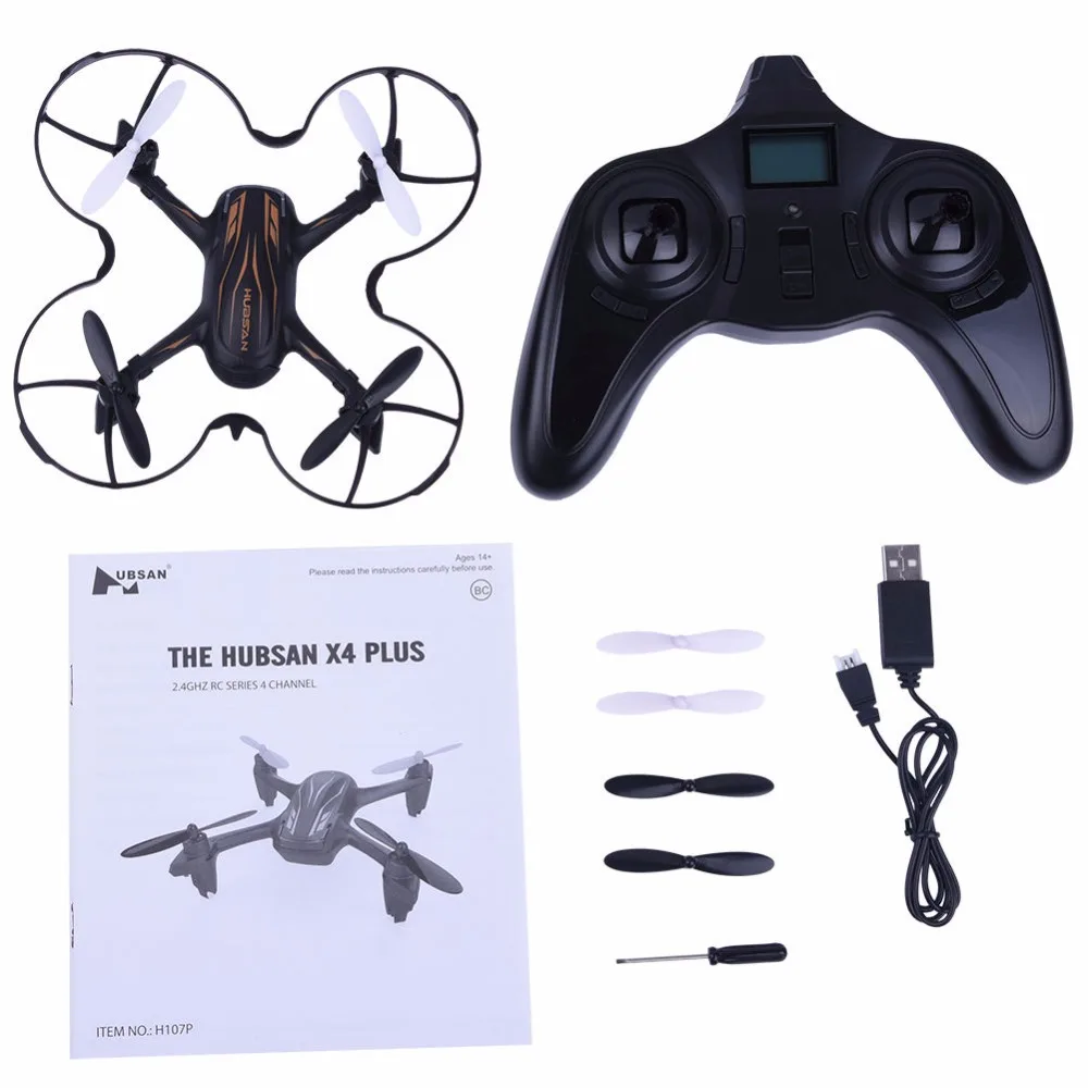 Hubsan H107P X4 плюс пульт дистанционного управления Дрон RTF 2 4G RC Мини Pocke вертолет