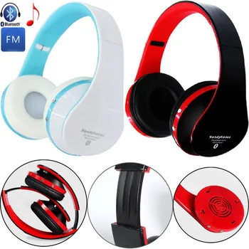 

Foldable Bluetooth Earphone Wireless Stereo Headphone Headband Music Headset Support FM TF Card For Samsung HTC iPhone Lenovo LG