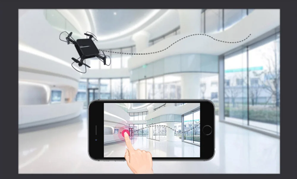 H1 WiFi FPV складной 2,4 ГГц беспроводной пульт дистанционного управления Радиоуправляемый Дрон-RTF высота удержания Waypoint Голосовое управление Безголовый RTH Квадрокоптер