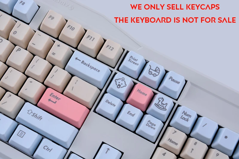 87/108 ключ синий ребенок тема порошок синий Keycap OEM клавишные колпачки pbt положительный egraving сторона для FILCO механическая клавиатура