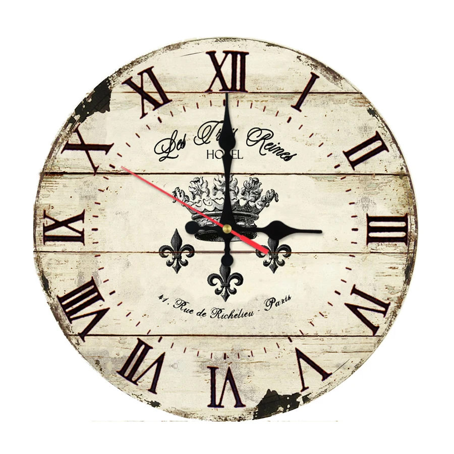 Buy top fashion wall clock wooden clocks home decor single face quartz watch