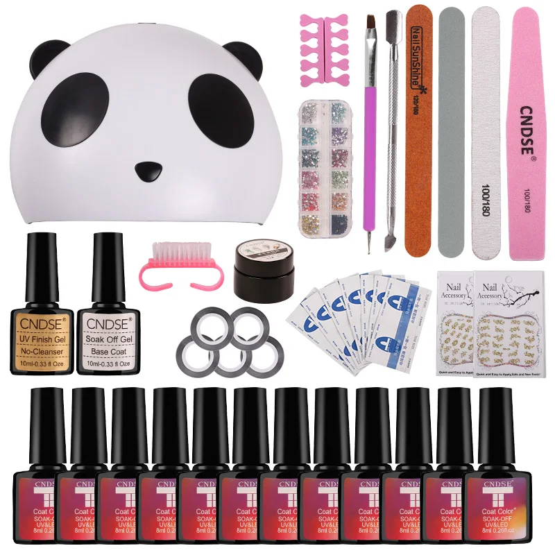 

CNDSE Set For Manicure Nail Kit Set Gel Varnish Set 6/12 Color UV Gel Polish 36W LED Lamp Gel Varnish Nail Polish Set UV Machine