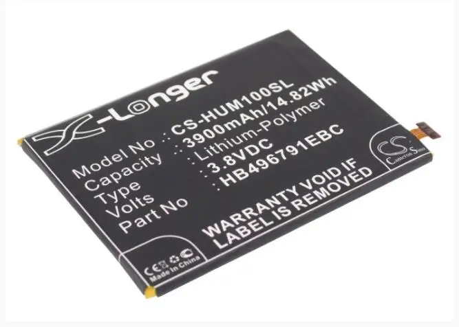 Аккумулятор Cameron Sino 3900mah для HUAWEI Ascend Mate MT1-T00 MT2-L03 HB496791EBW мобильных телефонов