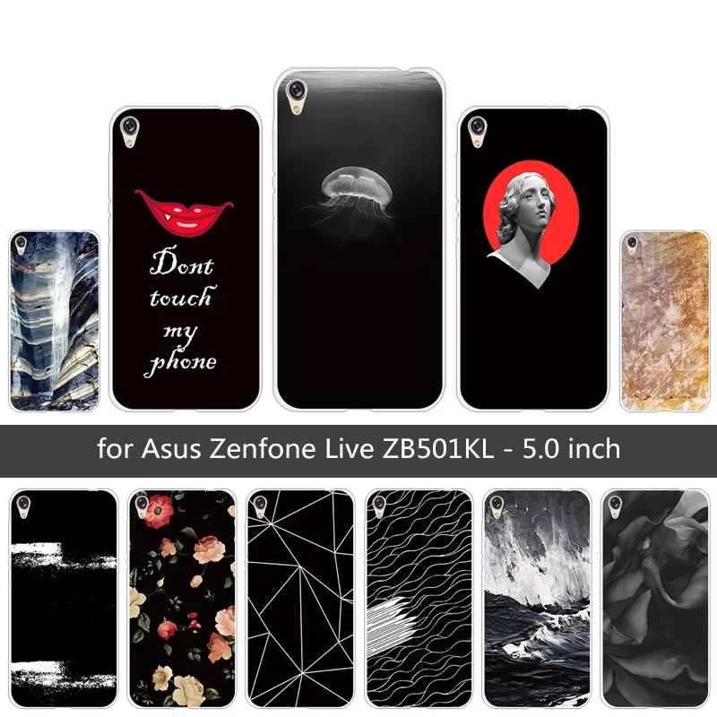 Для Asus Zenfone Live ZB501KL Capa для чехол мягкий TPU силиконовый 5 0 ''для live zb501kl необычный