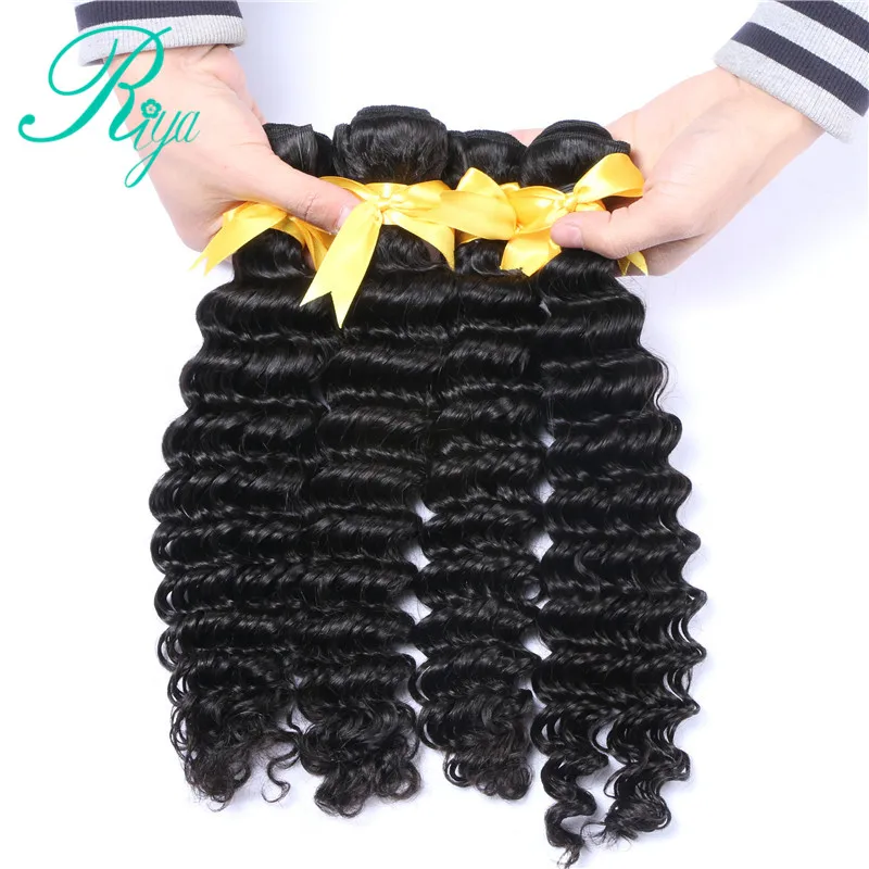 deep wave wave bundles with 4X4 silk base closure  (4)