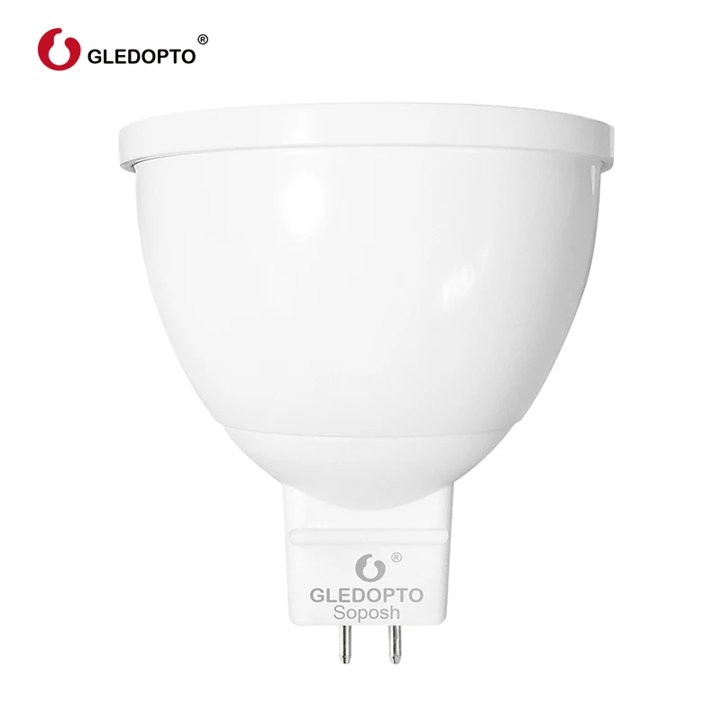 GLED0PTO ZIGBEE Mr16 led spotlight 4W RGB/CCT LED BULB DC12V work with smartthins zigbee hub echo plus smart phone control light