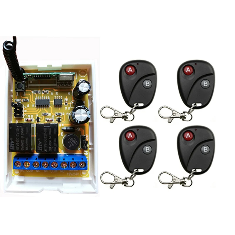 DC 12V 24V 2CH RF беспроводной пульт дистанционного управления переключатель освещения