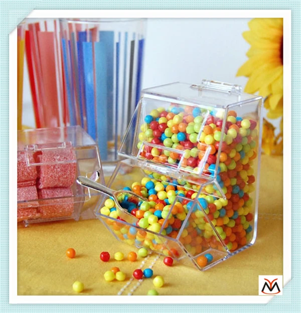 clear acrylic candy dispenser/store acrylic candy box/candy container