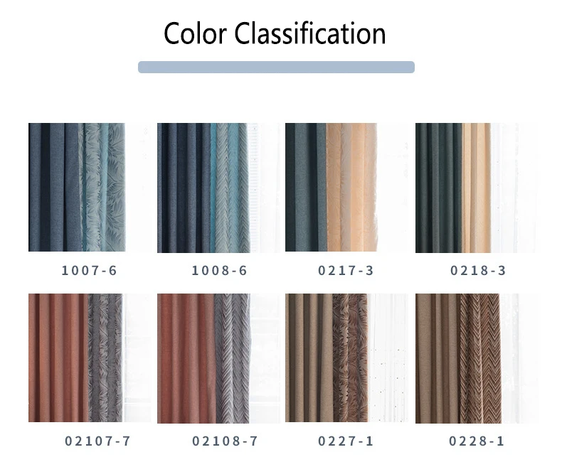Flash Deal Solid Color Faux Linen Blackout Curtains for Living Room Modern Curtains for Bedroom Window Curtains kitchen Curtains Blinds 3