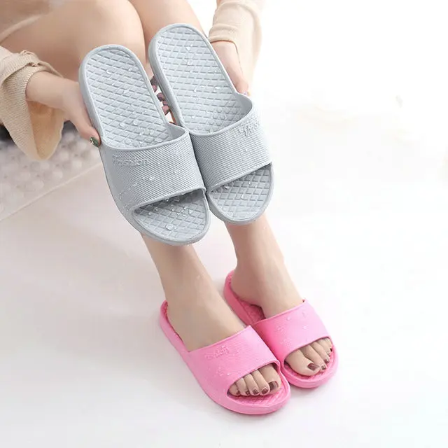 New Style Mens Eva Foam Sole Beach Slippers Casual Anti-slip Hotel Indoor Waterproof Bathing Couple Slipper Slides Plus Size (9)