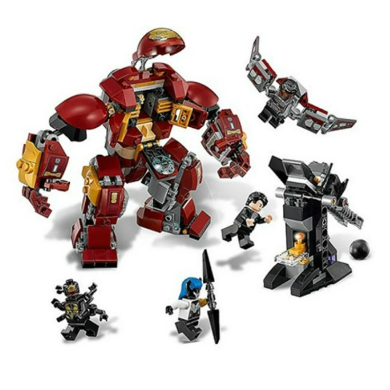 

07102 420pcs Marvel Super Heroes Batman Iron Man Hulk Building Blocks Bricks Compatible with Legoe 76104 Brick Toy for Children
