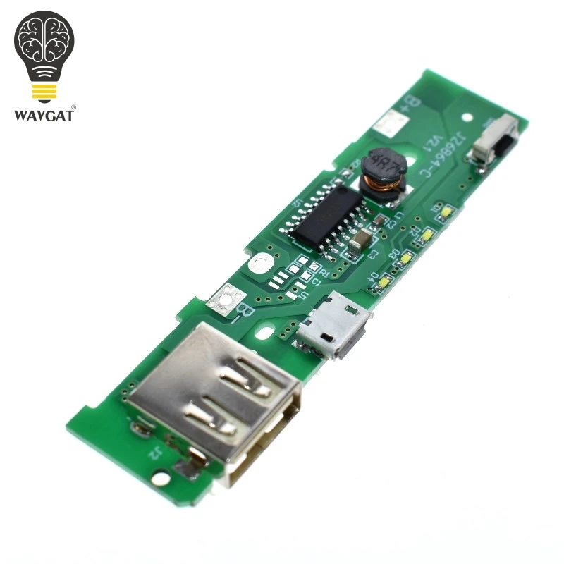 WAVGAT 5V 1A зарядное устройство модуль зарядки печатная плата Повышающий Модуль
