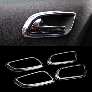 

Car Styling Chrome Interior Side Door Handle Bowl Holder Cup Cover Trim 4pcs For Dodge Journey Fiat Freemont 2009-2019