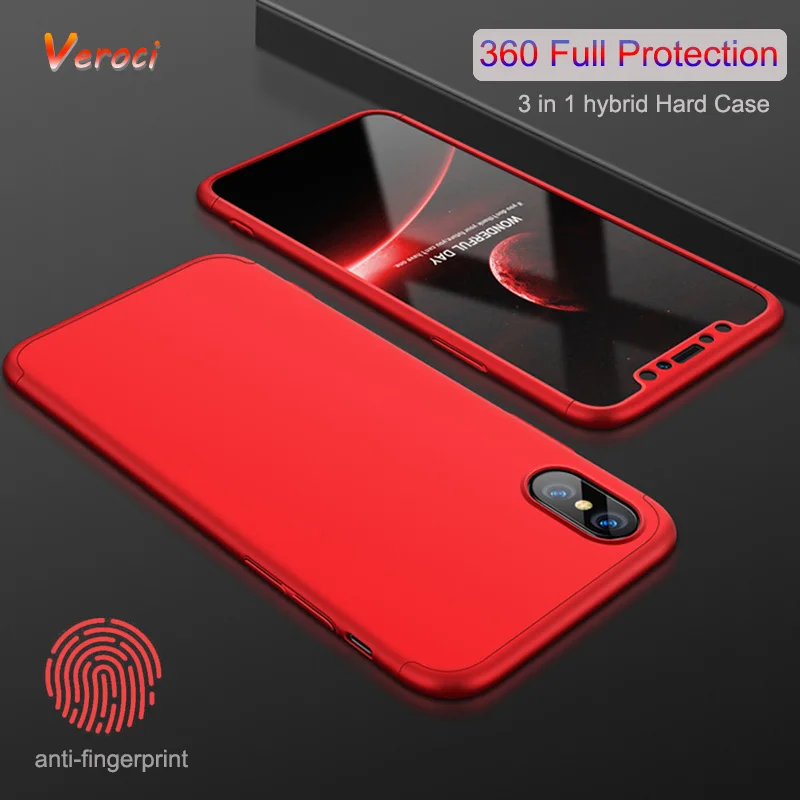 Goede 3 in 1 360 Volledige Case voor iPhone 5 5 s se 6 6 s 7 8 Plus X Shockproof cover voor Asus Zenfone Max Pro M1 ZB601KL Hard PC Case Cover