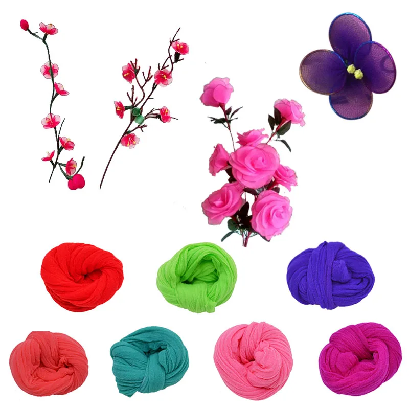 5Pcs Tensile Stocking 1.5M Nylon Stocking Flower DIY Handmade Silk