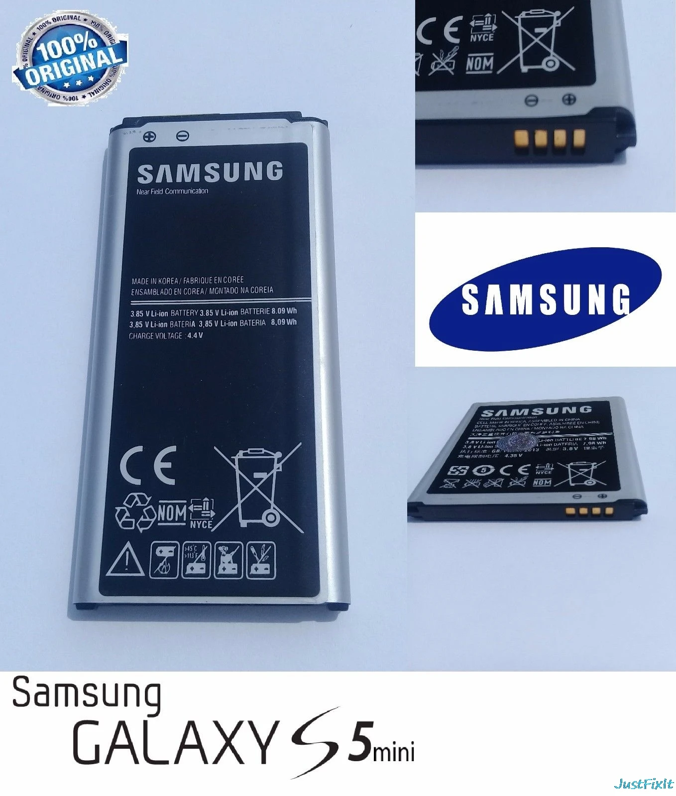 Новый EB BG800CBE 100% оригинальный сменный аккумулятор для samsung GALAXY S5 mini S5MINI SM G800F G870a G870W