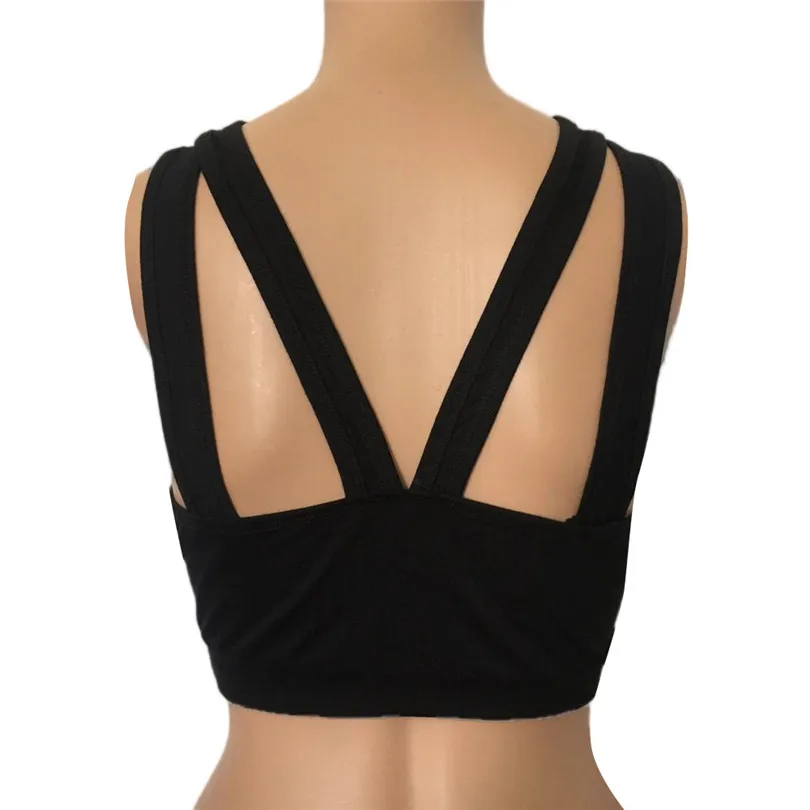 Womens Sexy Sport Underwear Tops Vest Fashion Camisole Sleeveless yoga Bras fitness running Bra Vest 2019 new hot #4m14 (4)