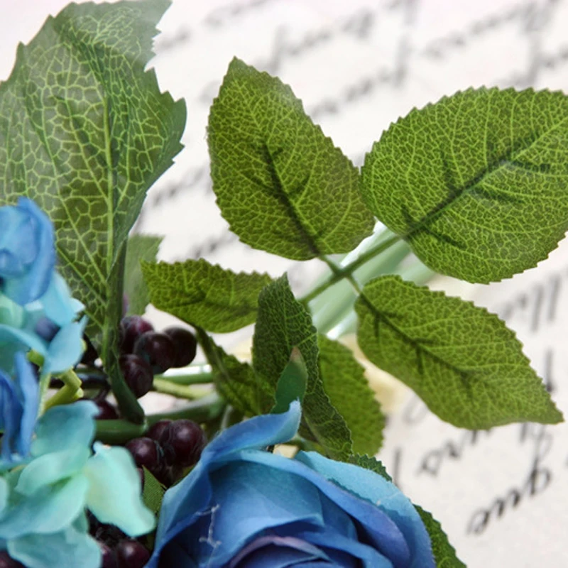 Высококачественные весенние искусственные синие цвета 8 шт. Цветочная