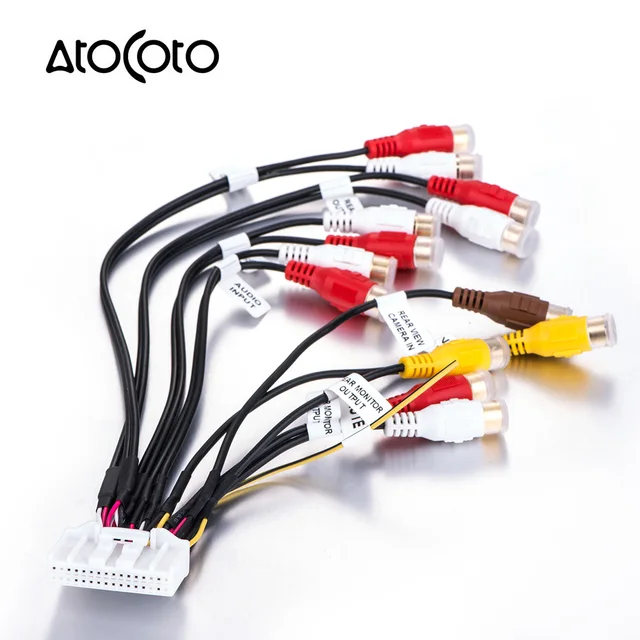 32 Pin Coche Radio Est U00e9reo Rca Arn U00e9s Cable Adaptador Para