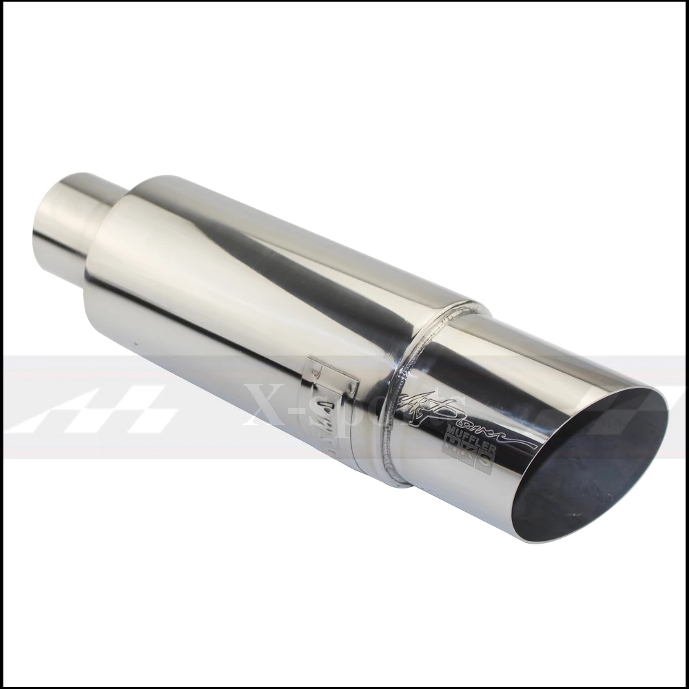 Car Exhaust Pipe Muffler Tail Pipe Universal Stainless Steel 304 Length 370mm Interface 51 57 63mm Outlet 89mm,car exhaust tail pipe
