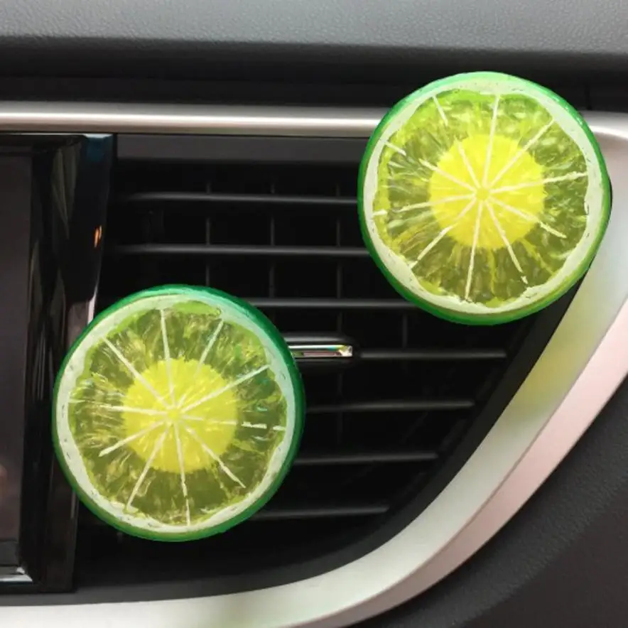 Car styling Car Air Freshener Home Lemon Refresh Air Outlet Fragrant