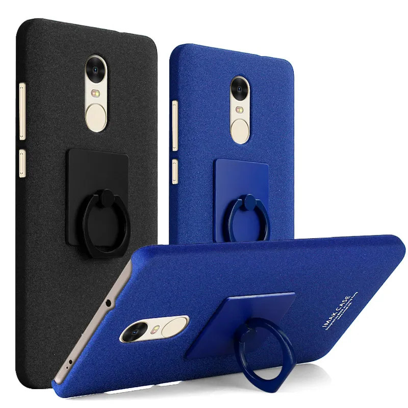 

New Redmi Note 4X Case IMAK Cowboy Matte Case for Xiaomi Redmi Note 4 Pro Hard Back Cover Case & Ring Holder Screen Film