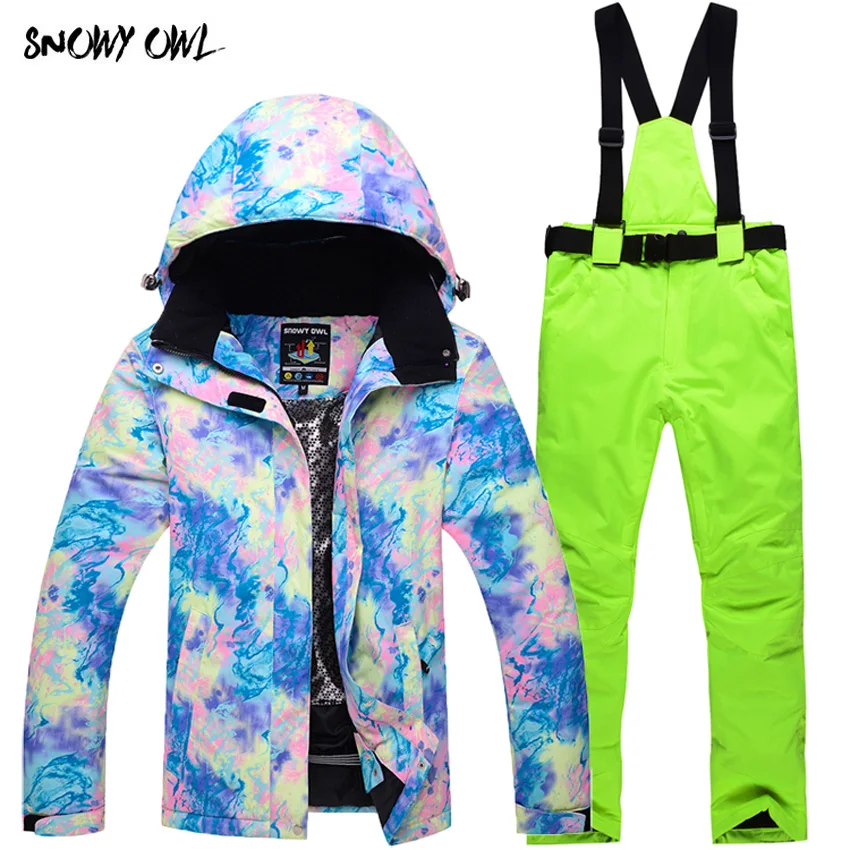 Women Snowboard Suit Ski Suit Female Warm Waterproof Snow Jacket