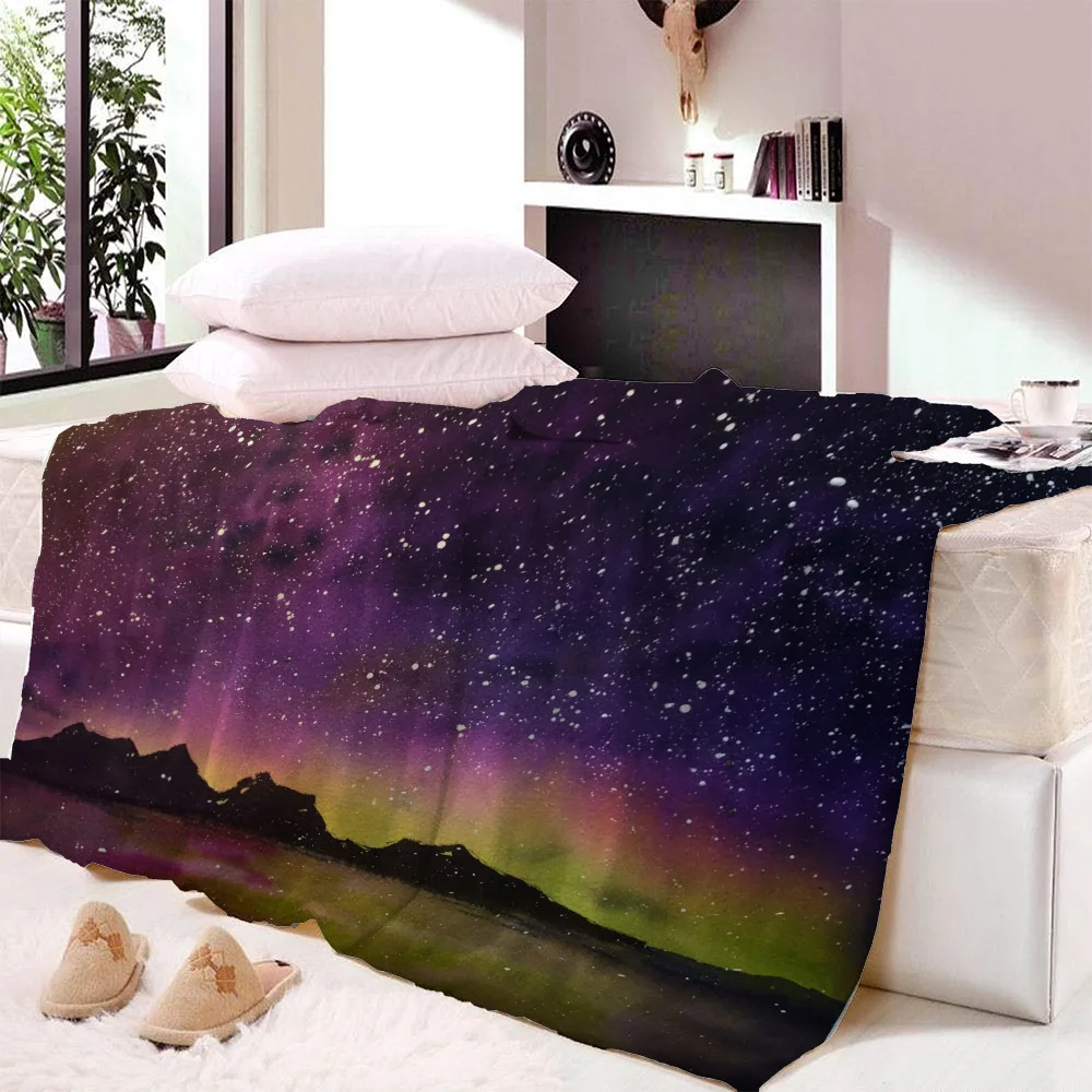 Зеленое Звездное одеяло дизайн супер мягкое и удобное бархатное плюшевое одеяло весна и осень кондиционер диван одеяло s - Цвет: Print Blanket3